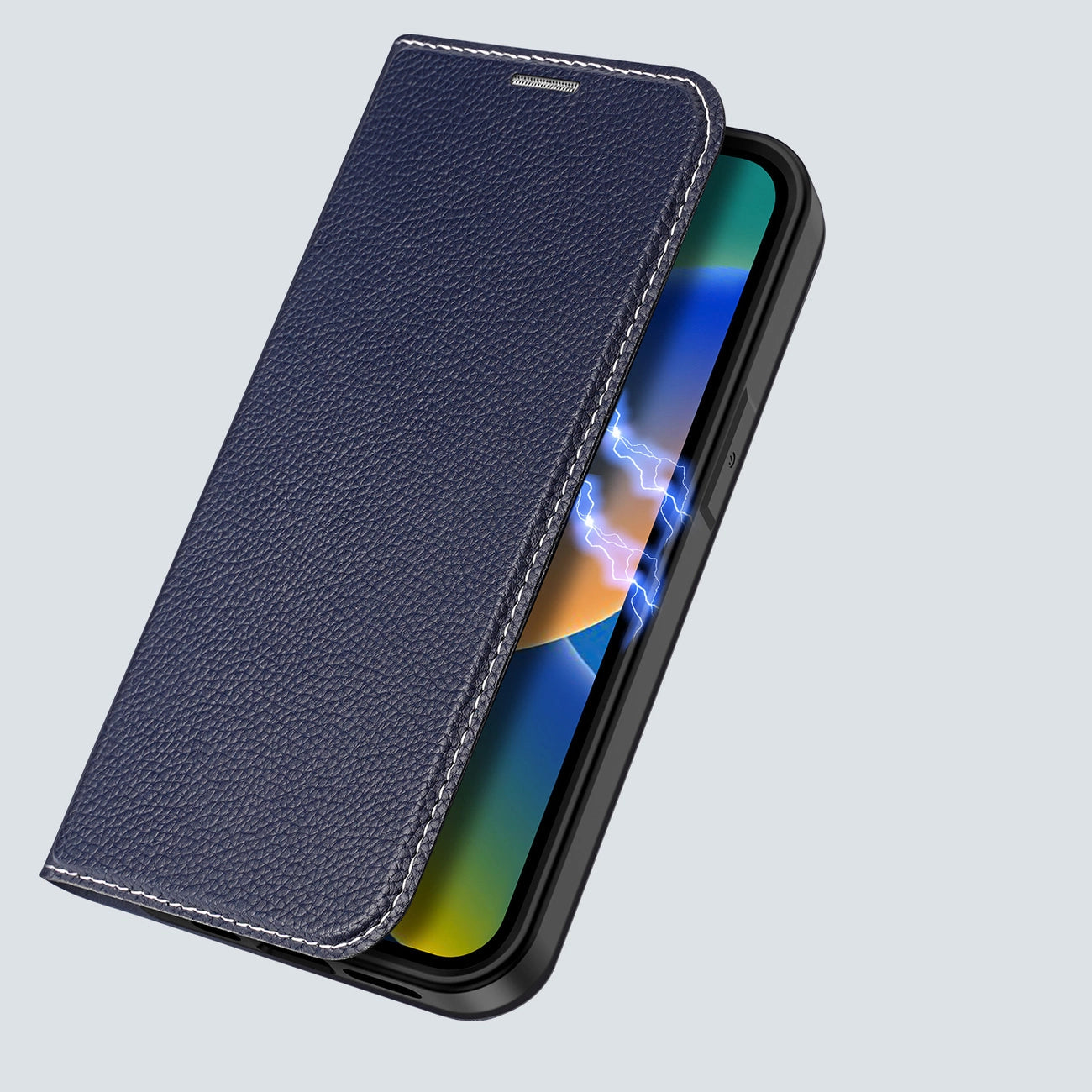 Dux Ducis Skin X2 case for iPhone 14 Plus case with magnetic flap blue_6