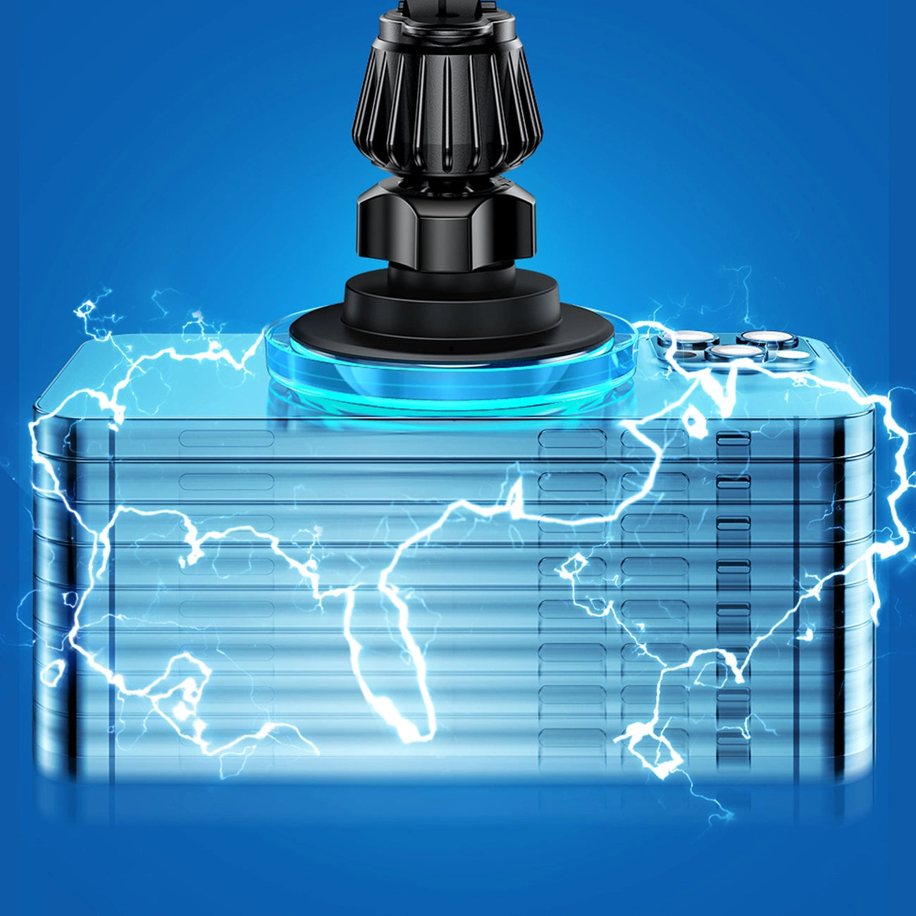 Magnetic car holder Joyroom JR-ZS291 with inductive charger (black)_15