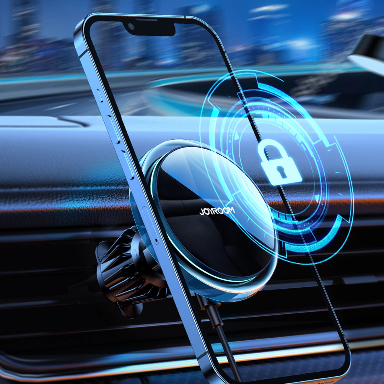 Magnetic car holder Joyroom JR-ZS291 with inductive charger (black)_3