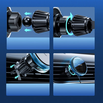 Magnetic car holder Joyroom JR-ZS291 with inductive charger (black)_2