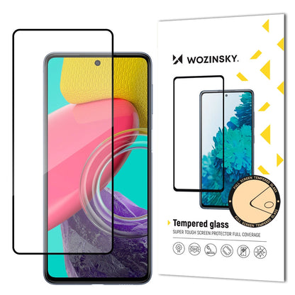 Wozinsky Super Tough Full Glue Tempered Glass Full Screen With Frame Case Friendly Samsung Galaxy M53 5G Black_0