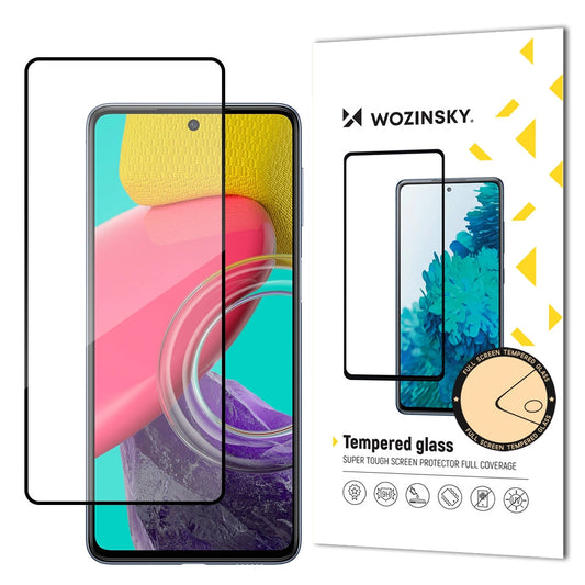 Wozinsky Super Tough Full Glue Tempered Glass Full Screen With Frame Case Friendly Samsung Galaxy M53 5G Black_0