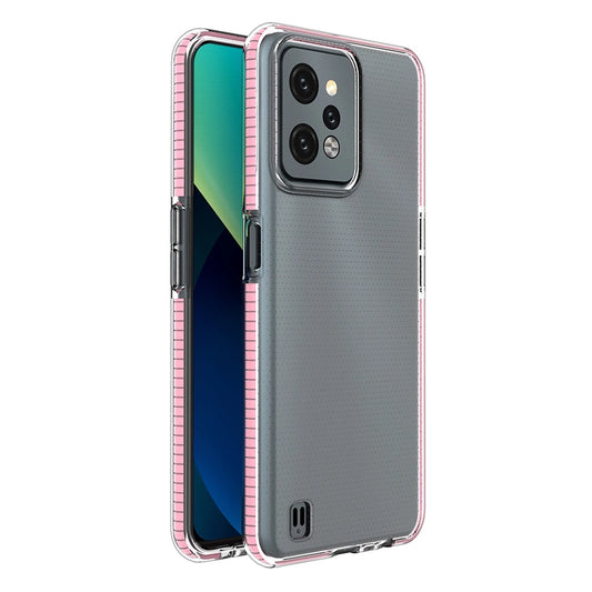 Spring Case for Realme C31 silicone case with a frame light pink_0