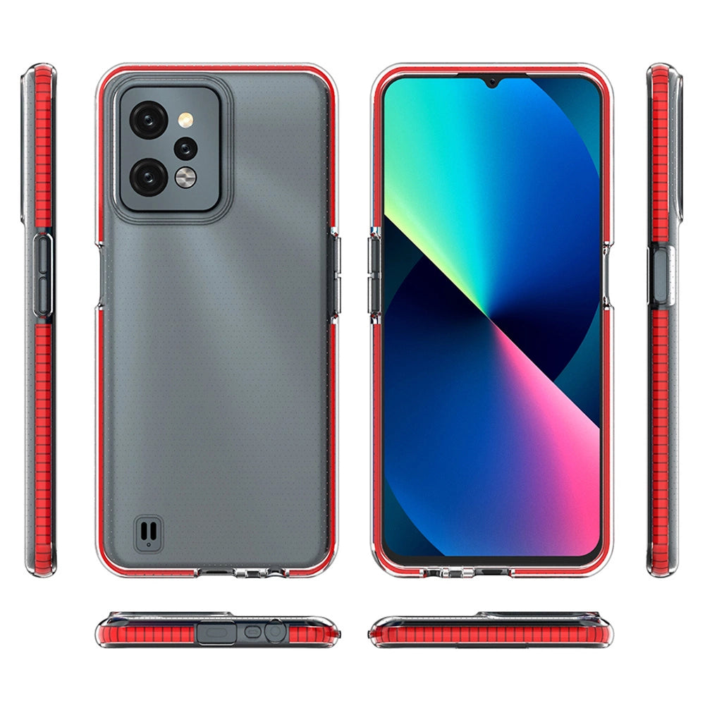 Spring Case for Realme C31 silicone cover with frame light blue_1