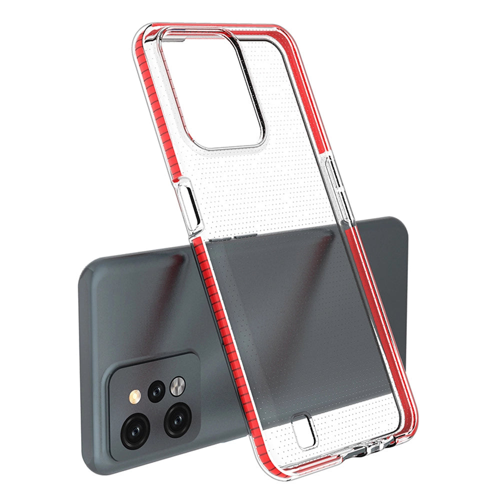 Spring Case for Realme C31 silicone cover with frame light blue_2