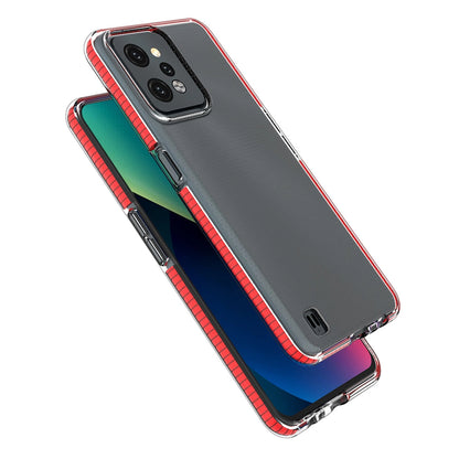 Spring Case for Realme C31 silicone cover with frame light blue_3