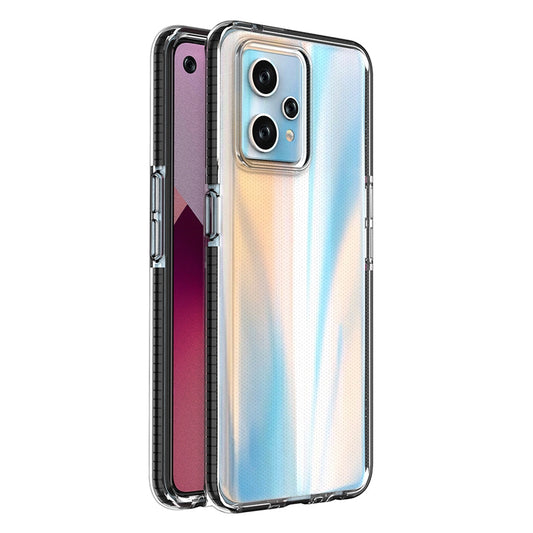 Spring Case for Realme 9 Pro+ / Realme 9 silicone cover with frame black_0