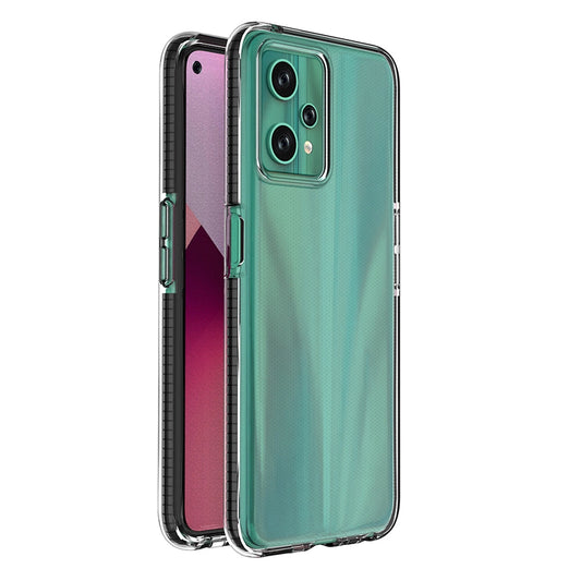 Spring Case case for Realme 9 Pro silicone cover with frame black_0
