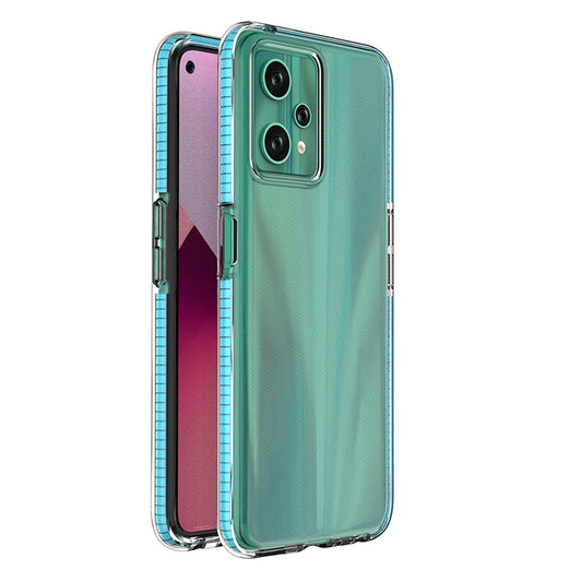 Spring Case for Realme 9 Pro silicone cover with frame light blue_0