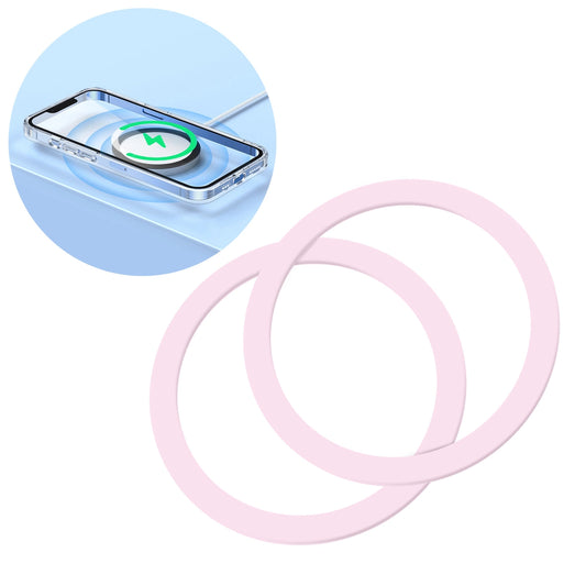 Joyroom set of metal magnetic rings for smartphone 2 pcs. pink (JR-Mag-M3)_0