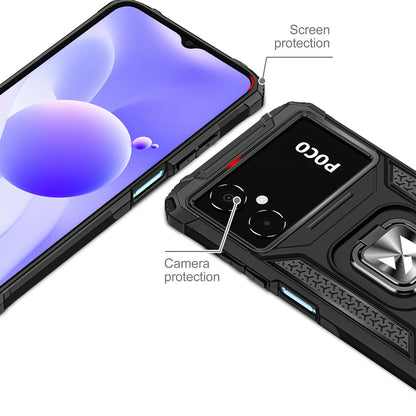 Wozinsky Ring Armor case for Samsung Galaxy A03 armored cover magnetic holder ring black_1