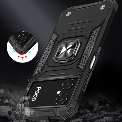 Wozinsky Ring Armor case for Samsung Galaxy A03 armored cover magnetic holder ring black_5