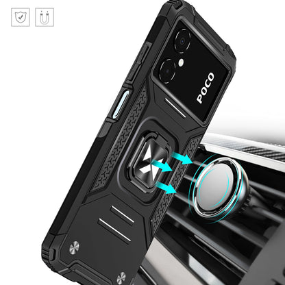 Wozinsky Ring Armor case for Samsung Galaxy A03 armored cover magnetic holder ring black_6