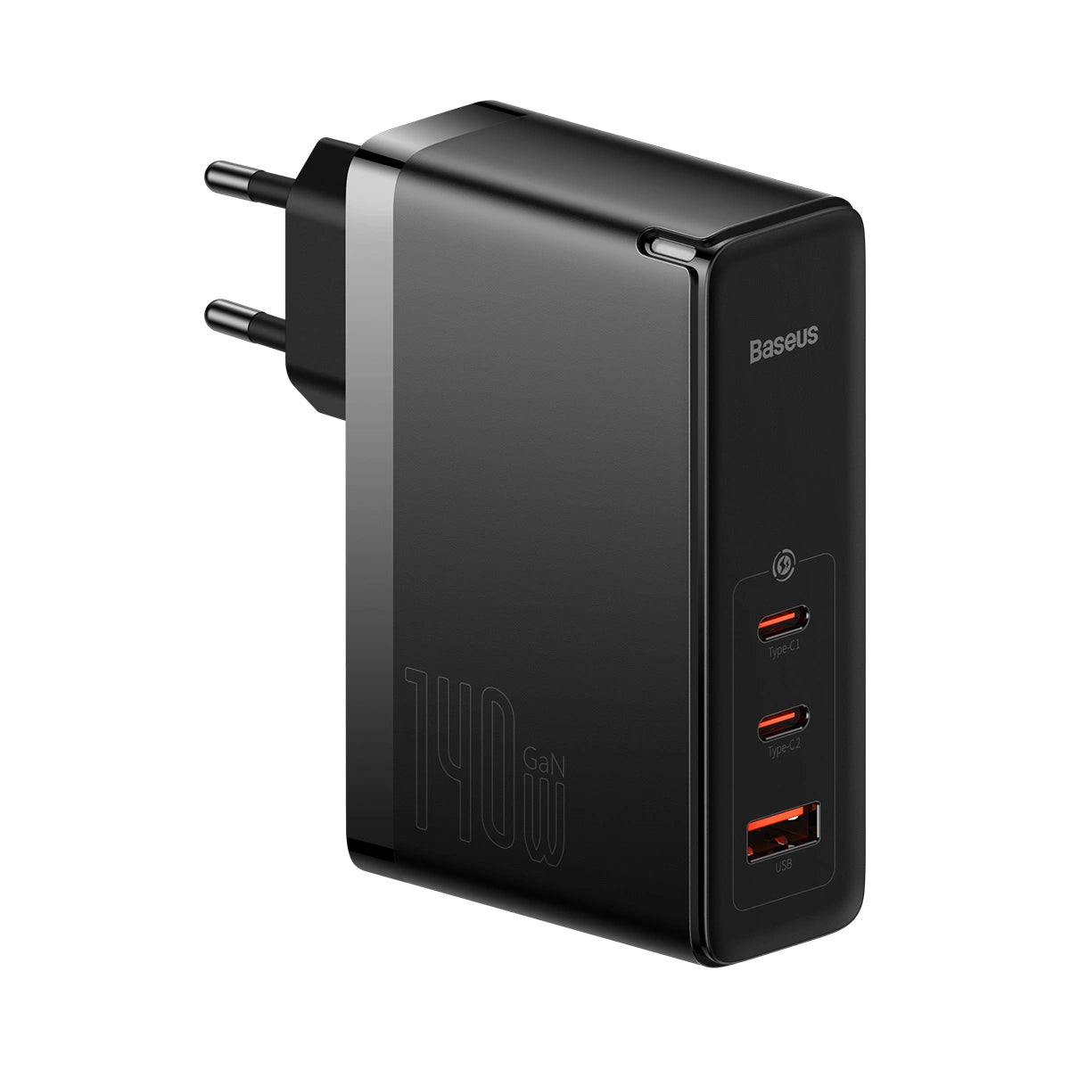 Wall charger Baseus GaN5 Pro 2xUSB-C + USB, 140W (black)_0