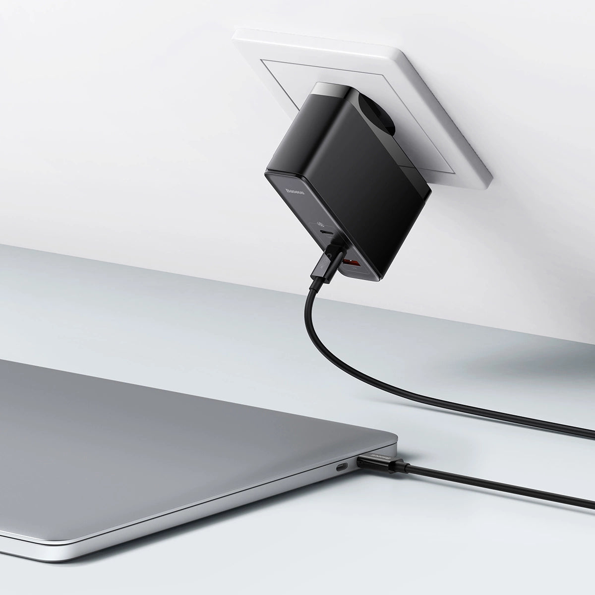 Wall charger Baseus GaN5 Pro 2xUSB-C + USB, 140W (black)_17