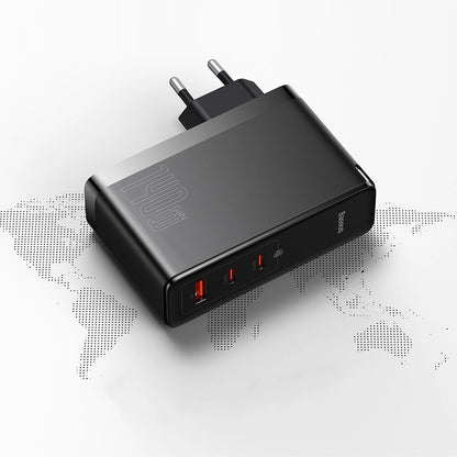 Wall charger Baseus GaN5 Pro 2xUSB-C + USB, 140W (black)_23