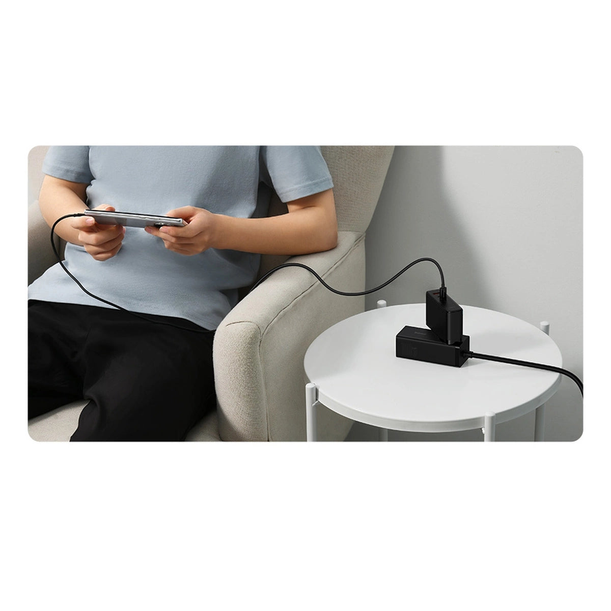 Wall charger Baseus GaN5 Pro 2xUSB-C + USB, 140W (black)_27