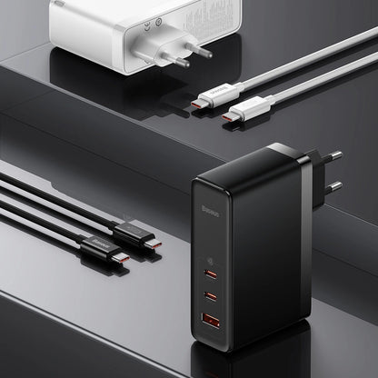 Wall charger Baseus GaN5 Pro 2xUSB-C + USB, 140W (black)_29