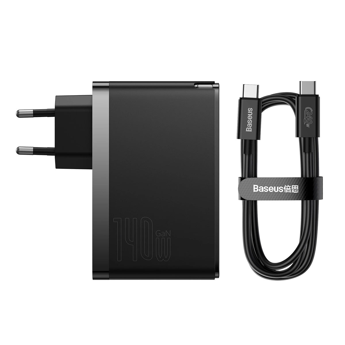 Wall charger Baseus GaN5 Pro 2xUSB-C + USB, 140W (black)_14