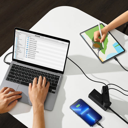 Wall charger Baseus GaN5 Pro 2xUSB-C + USB, 140W (black)_16