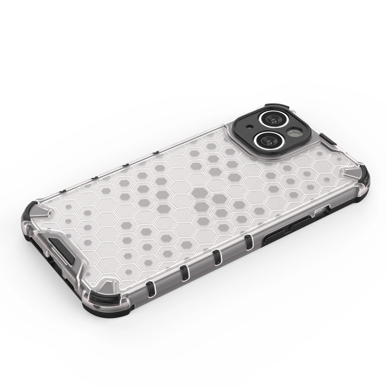 Honeycomb case for iPhone 14 Plus armored hybrid cover blue_12