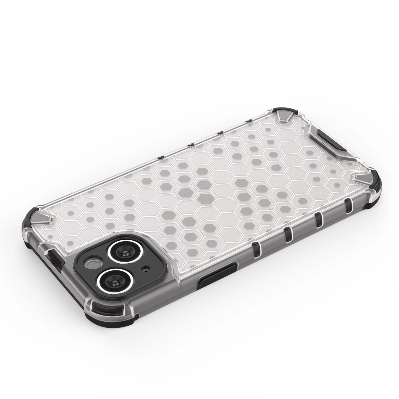 Honeycomb case for iPhone 14 Plus armored hybrid cover blue_8
