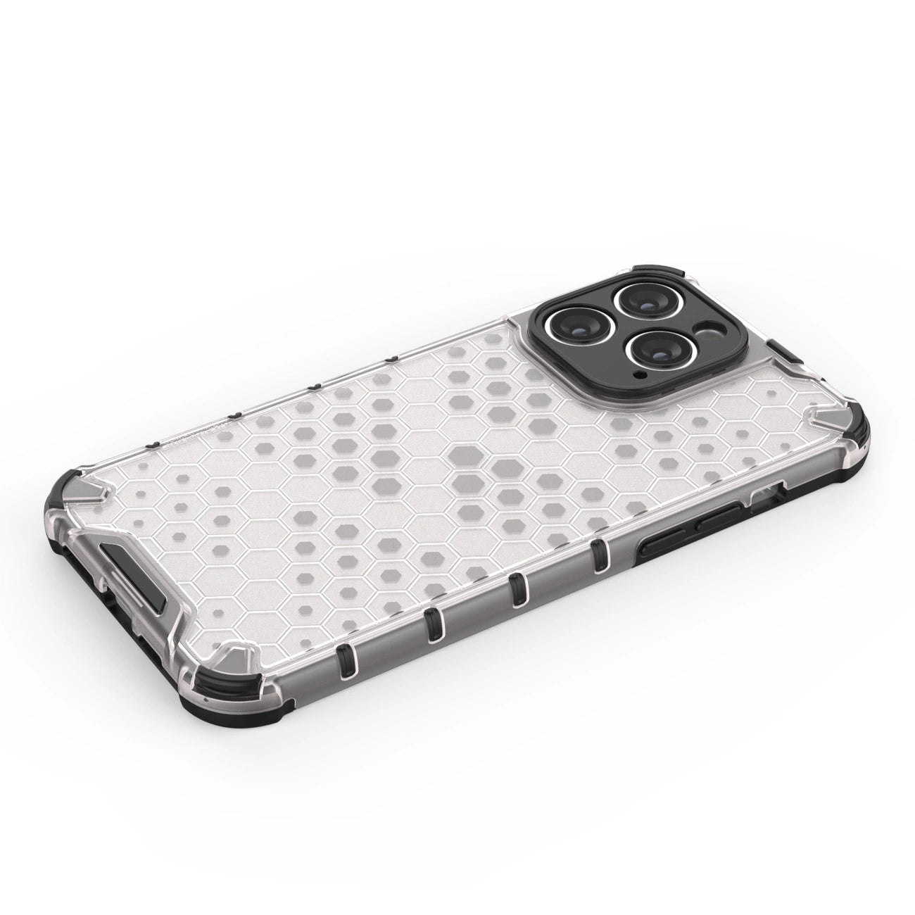 Honeycomb case for iPhone 14 Pro Max armored hybrid cover blue_14
