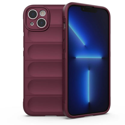 Magic Shield Case case for iPhone 14 Plus elastic armored case in burgundy_0