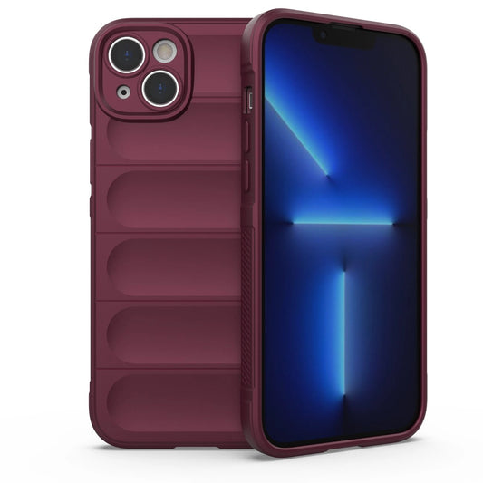 Magic Shield Case case for iPhone 14 Plus elastic armored case in burgundy_0