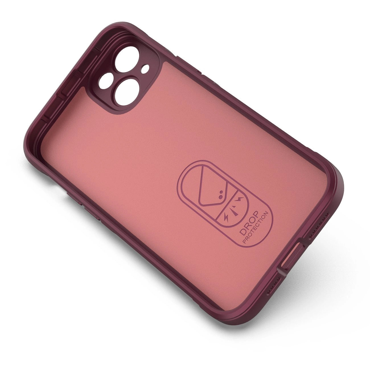 Magic Shield Case case for iPhone 14 Plus elastic armored case in burgundy_1