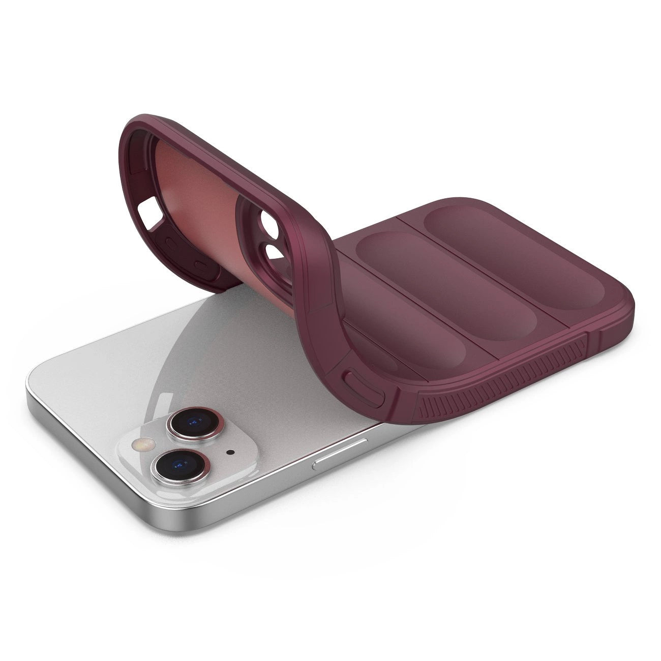 Magic Shield Case case for iPhone 14 Plus elastic armored case in burgundy_3