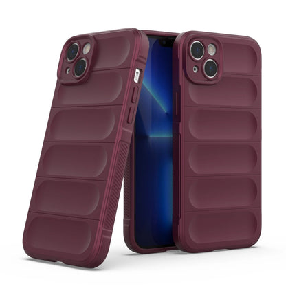 Magic Shield Case case for iPhone 14 Plus elastic armored case in burgundy_6