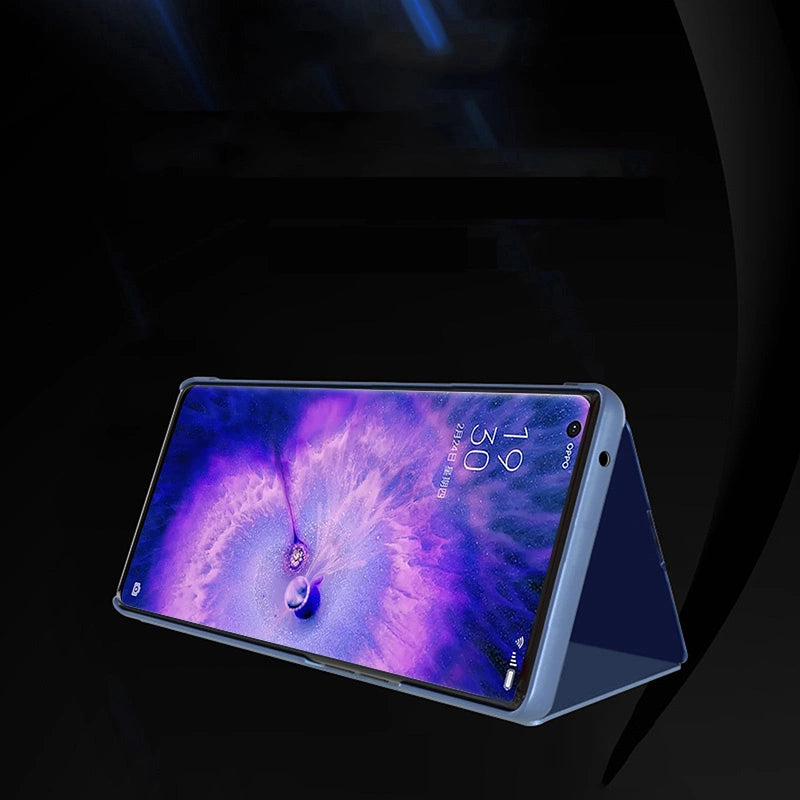 Clear View Case cover for Oppo Find X5 Pro cover with a flap black_2
