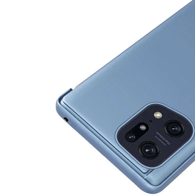 Clear View Case cover for Oppo Find X5 Pro cover with a flap black_6