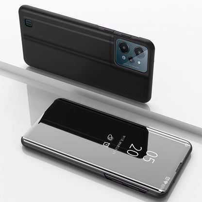 Clear View Case cover for Realme C31 flip cover black_1