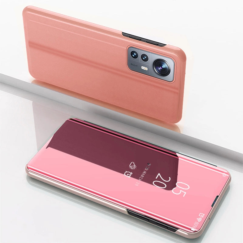 Clear View Case cover for Xiaomi 12 Lite cover with a flap pink_1