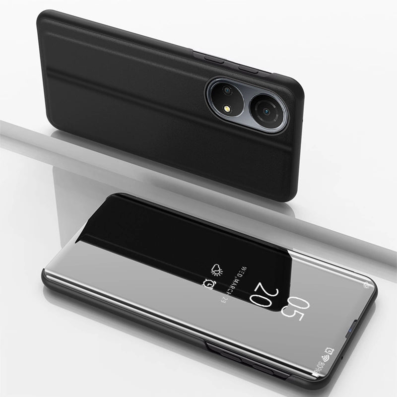 Clear View Case case for Honor X7 / Honor Play 30 Plus flip cover black_1