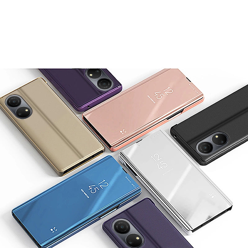 Clear View Case case for Honor X7 / Honor Play 30 Plus flip cover black_4