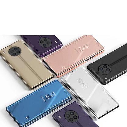 Clear View Case cover for Huawei nova 8i cover with a flap black_4