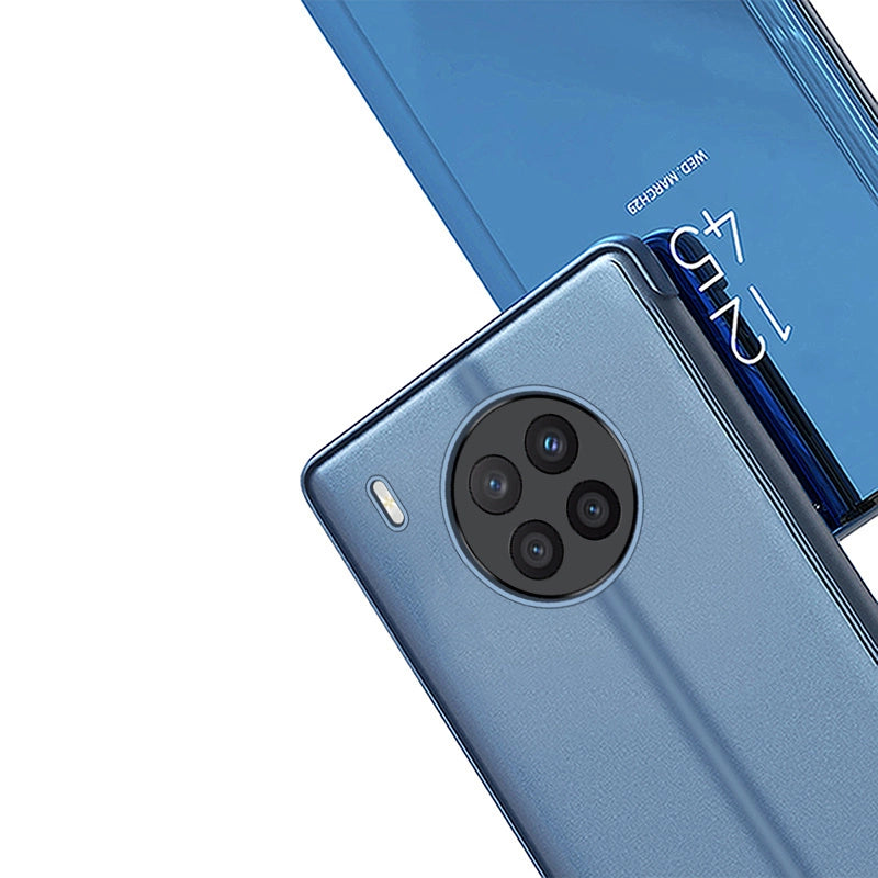 Clear View Case cover for Huawei nova 8i cover with a flap black_6