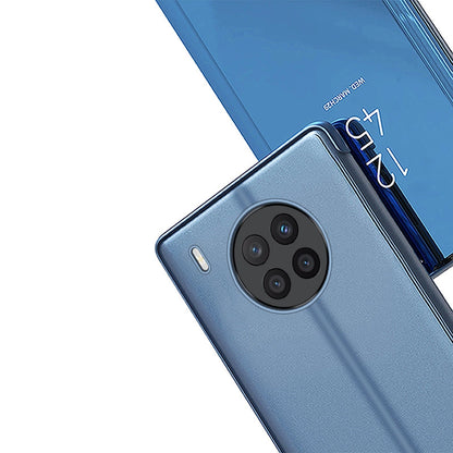 Clear View Case cover for Huawei nova 8i cover with a flap black_6
