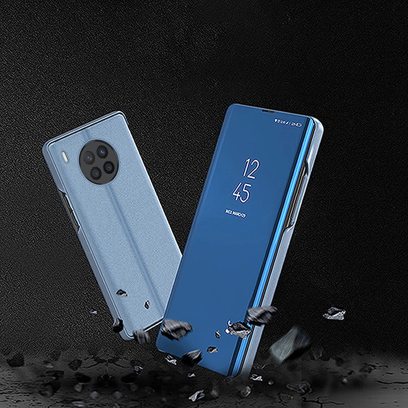 Clear View Case cover for Huawei nova 8i cover with a flap black_8