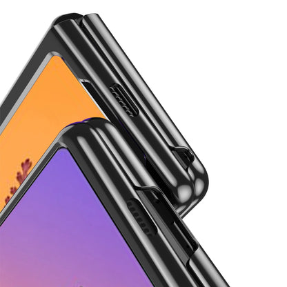 Plating Case for Samsung Galaxy Z Fold 4 cover with a metallic frame black_6