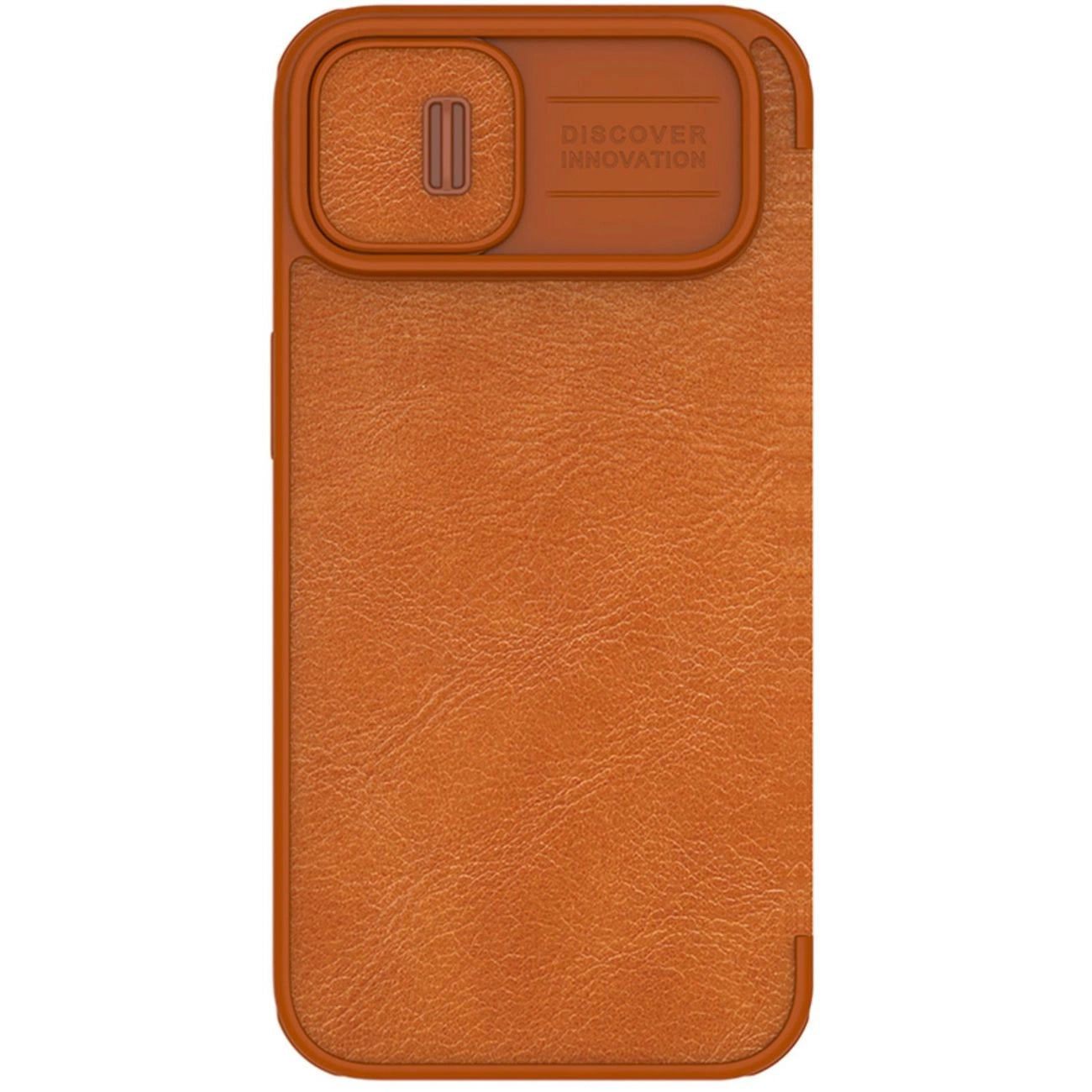 Nillkin Qin Leather Pro Case iPhone 14 Plus Camera Cover Holster Cover Flip Case Brown_3