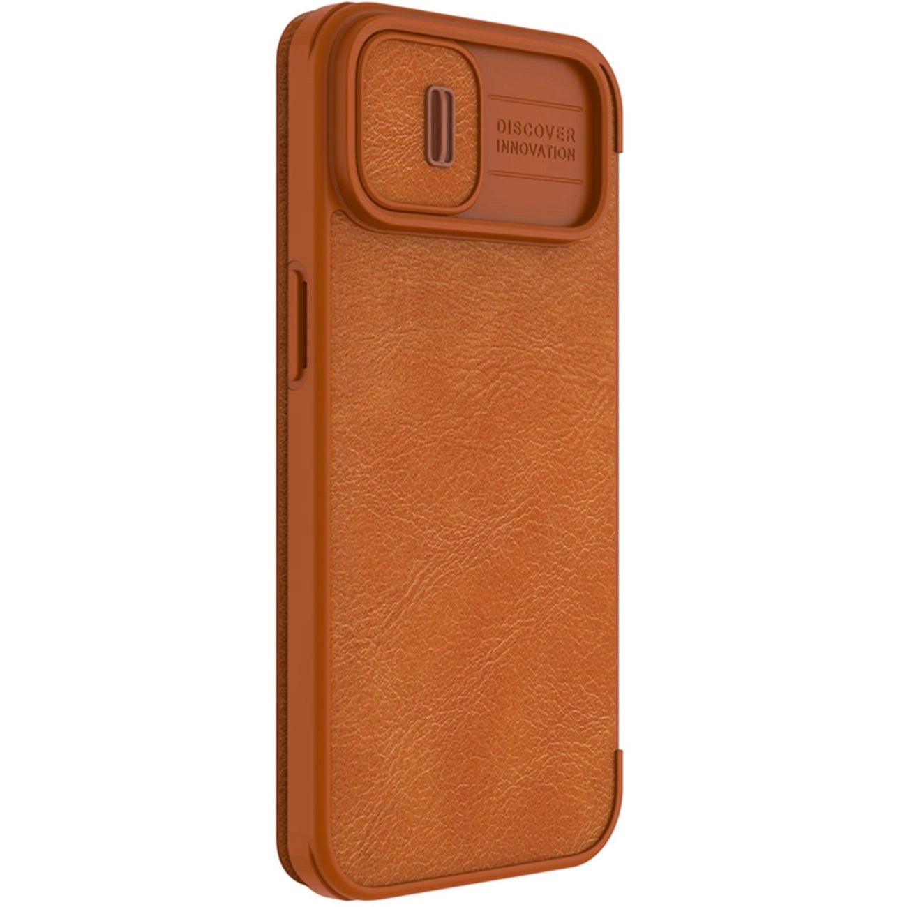Nillkin Qin Leather Pro Case iPhone 14 Plus Camera Cover Holster Cover Flip Case Brown_5