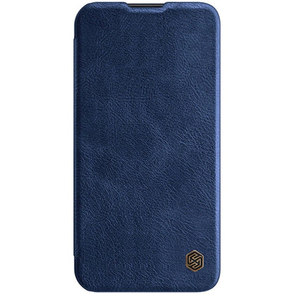 Nillkin Qin Leather Pro Case iPhone 14 Plus Camera Cover Holster Cover Flip Case Blue_6