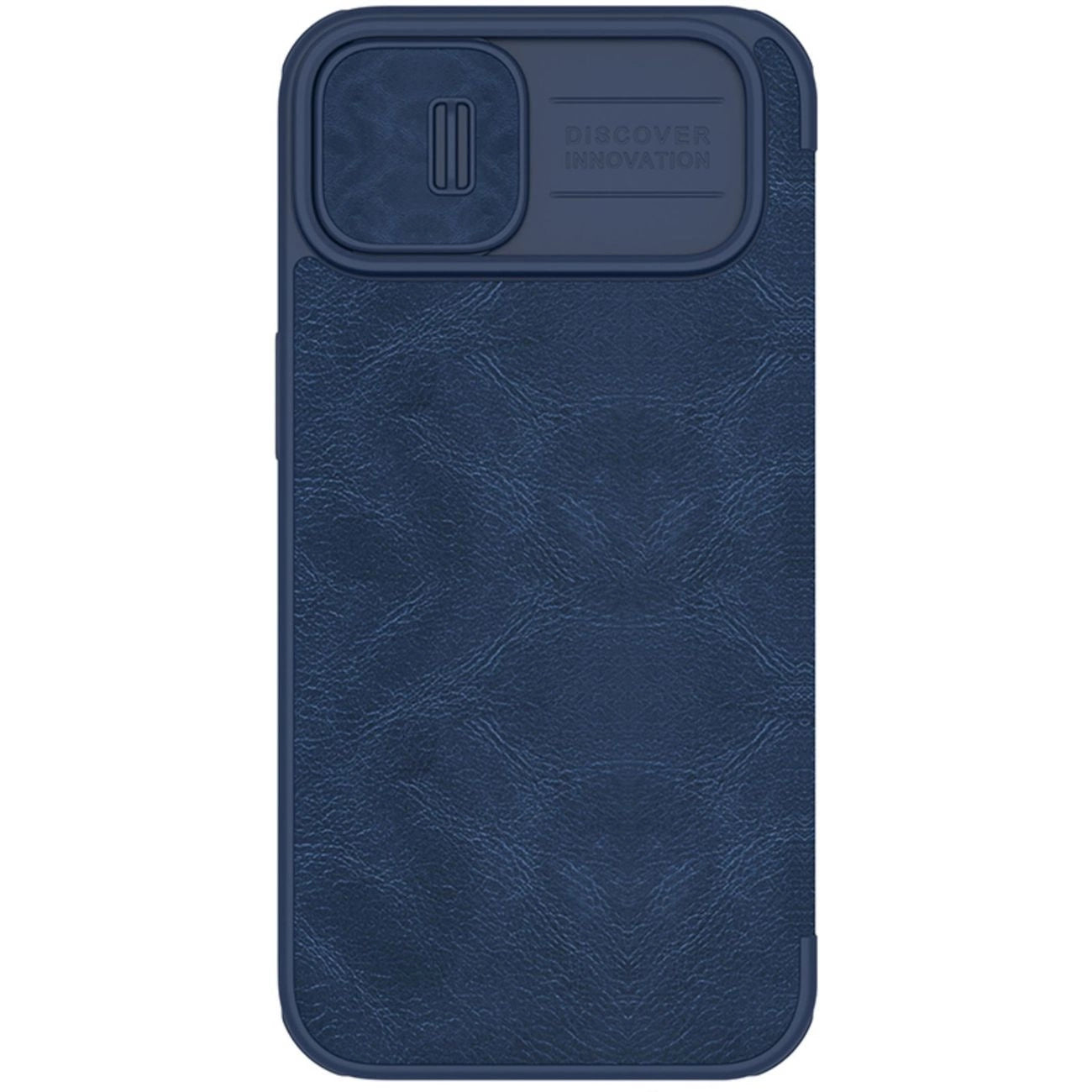 Nillkin Qin Leather Pro Case iPhone 14 Plus Camera Cover Holster Cover Flip Case Blue_5