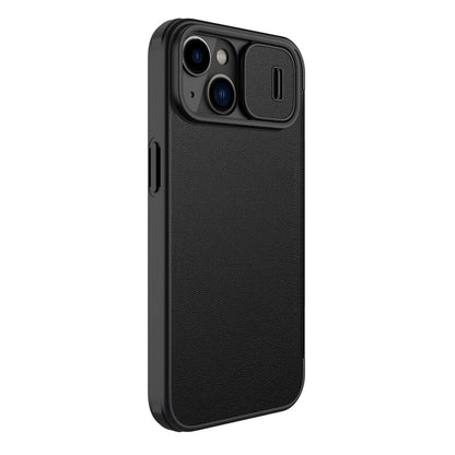 Nillkin Qin Leather Pro Case iPhone 14 Plus Camera Cover Holster Cover Flip Case Black_2