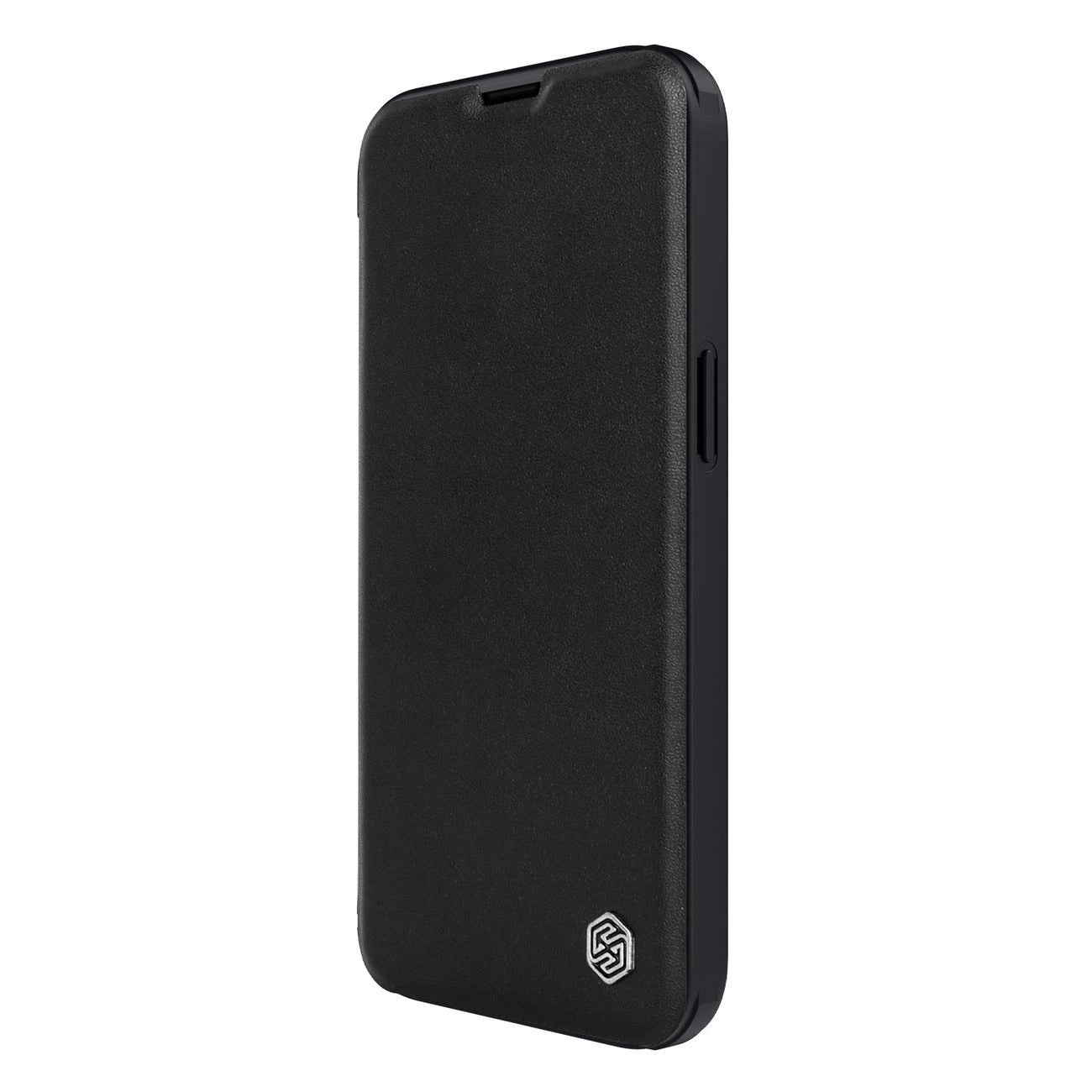 Nillkin Qin Leather Pro Case iPhone 14 Plus Camera Cover Holster Cover Flip Case Black_6