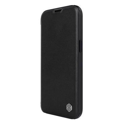 Nillkin Qin Leather Pro Case iPhone 14 Plus Camera Cover Holster Cover Flip Case Black_6